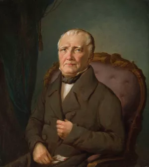 Portrait of Stanislaw Kurpiewski by Rafal Hadziewicz Oil Painting