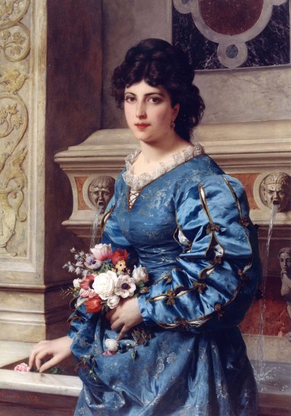 Main Product Photo of The Bouquet  Painting by Raffaele Giannetti