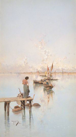 Venice by Raffaele Mainella Oil Painting