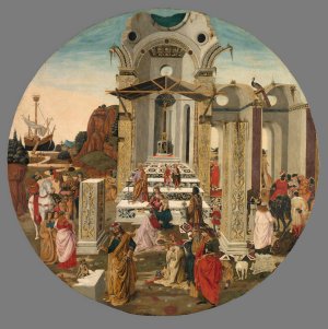 The Adoration of the Magi by Raffaello Botticini Oil Painting