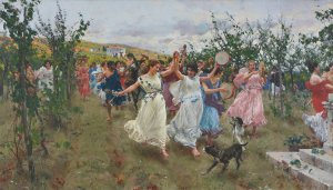Bacchanal by Raffaello Sorbi Oil Painting