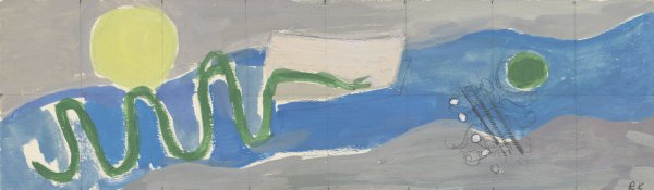 Main Product Photo of Komposisjon  Painting by Ragnhild Keyser