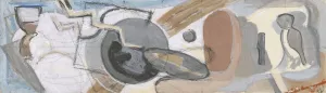 Komposisjon by Ragnhild Keyser Oil Painting