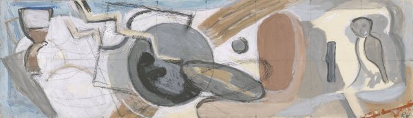 Main Product Photo of Komposisjon  Painting by Ragnhild Keyser