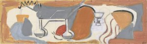 Stilleben med glass by Ragnhild Keyser Oil Painting