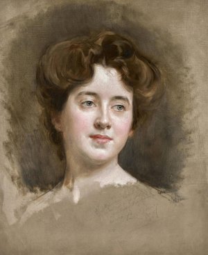 A Young Beauty by Raimundo De Madrazo y Garreta Oil Painting