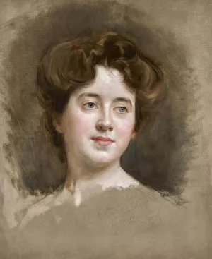 A Young Beauty by Raimundo De Madrazo y Garreta Oil Painting