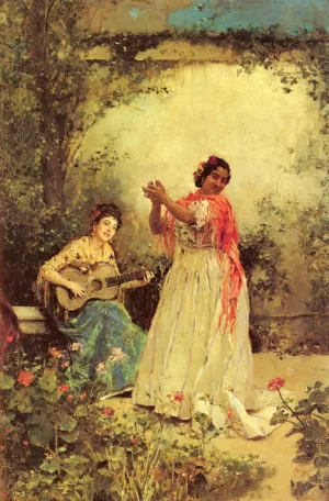 Bella y Canto by Raimundo De Madrazo y Garreta Oil Painting
