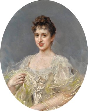 Clotilde, Marquessa de Acricollar by Raimundo De Madrazo y Garreta Oil Painting
