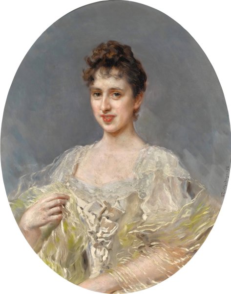 Main Product Photo of Clotilde, Marquessa de Acricollar  Painting by Raimundo De Madrazo y Garreta