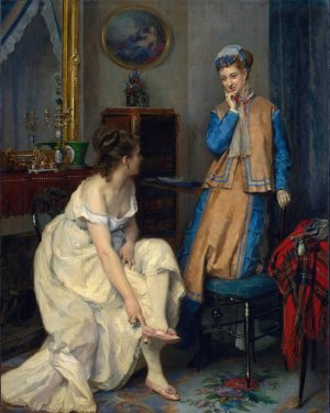 Confidences by Raimundo De Madrazo y Garreta Oil Painting