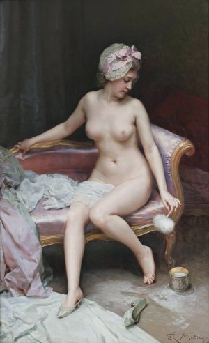 Despues del bano by Raimundo De Madrazo y Garreta Oil Painting