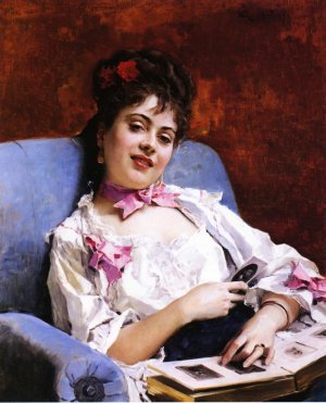 Fond Memories by Raimundo De Madrazo y Garreta Oil Painting