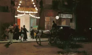 Leaving the Masked Ball by Raimundo De Madrazo y Garreta Oil Painting