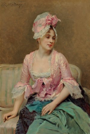 Portrait of Aline Mason by Raimundo De Madrazo y Garreta Oil Painting