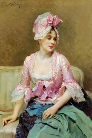 Portrait of Aline Mason by Raimundo De Madrazo y Garreta Oil Painting