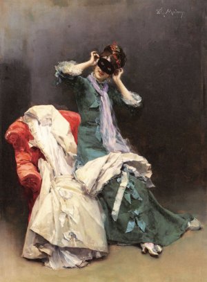 Preparing for the Costume Ball by Raimundo De Madrazo y Garreta Oil Painting