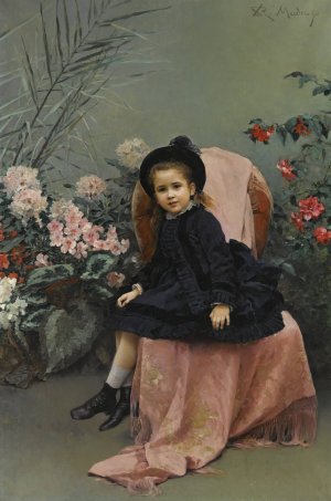 Retrato De Mercedes De Heeren by Raimundo De Madrazo y Garreta Oil Painting