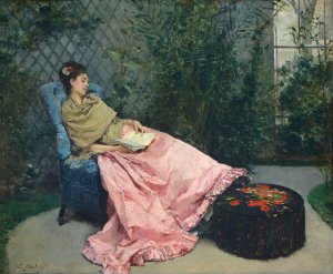 Siesta by Raimundo De Madrazo y Garreta Oil Painting