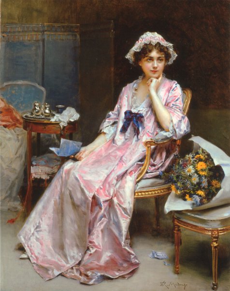 Main Product Photo of The Reluctant Mistress Painting by Raimundo De Madrazo y Garreta