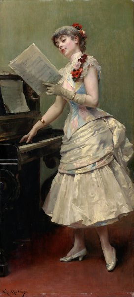 The Singer by Raimundo De Madrazo y Garreta Oil Painting