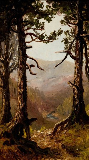 Adirondack Landscape by Ralph Albert Blakelock Oil Painting