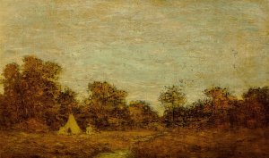 Encampment at Sunset by Ralph Albert Blakelock Oil Painting