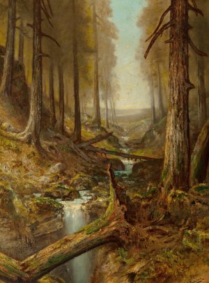 Forest Interior by Ralph Albert Blakelock Oil Painting