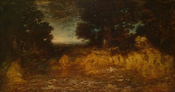 Ghost Dance  by Ralph Albert Blakelock - Hand-Painted Oil Painting Reproduction