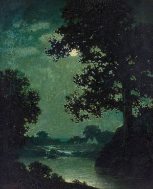 Moonlight by Ralph Albert Blakelock Oil Painting