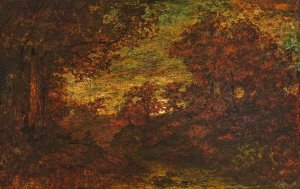 Moonrise Oil painting by Ralph Albert Blakelock
