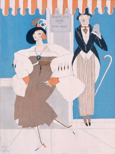 The manager discovers great histrionic ability  by Ralph Barton - Hand-Painted Oil Painting Reproduction