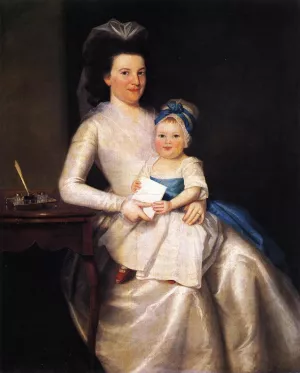 Lady Williams and Child painting by Ralph Earl