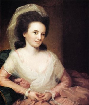 Mrs. John Johnston Martha Spear Oil painting by Ralph Earl