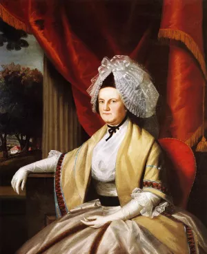 Mrs. Oliver Wolcott Laura Collins painting by Ralph Earl