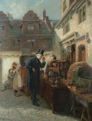 Real Antique by Ralph Hedley Oil Painting