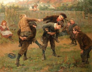 The Tournament by Ralph Hedley Oil Painting