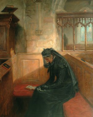 The Widow by Ralph Hedley Oil Painting