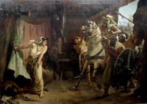 La Muerte de Sisara by Ramon Tusquets Maignon - Oil Painting Reproduction