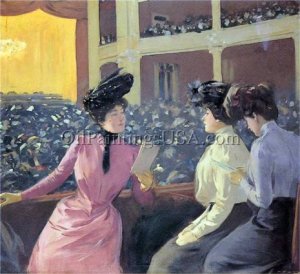  Teatre Novedades by Ramon Casas i Carbo Oil Painting