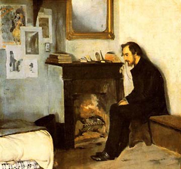 Main Product Photo of Hombre Solo Painting by Ramon Casas i Carbo
