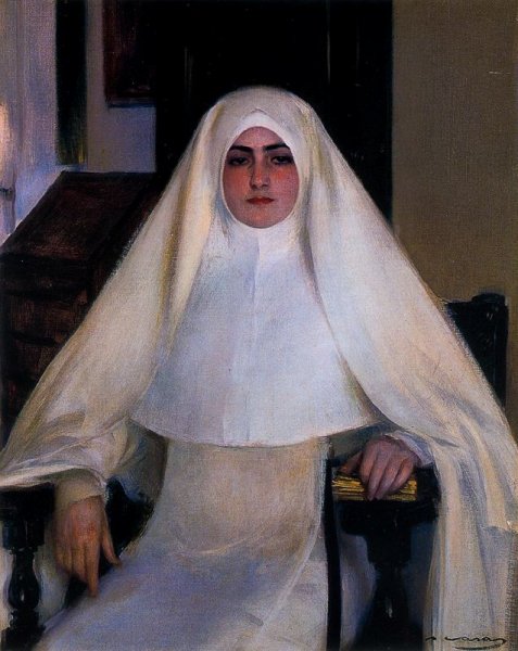 Main Product Photo of Monja Painting by Ramon Casas i Carbo