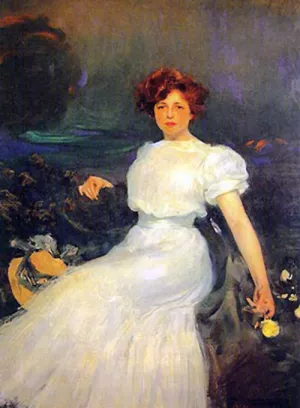 Mujer Sentada by Ramon Casas i Carbo Oil Painting
