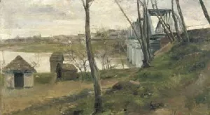 Paisaje con Casas painting by Ramon Casas i Carbo