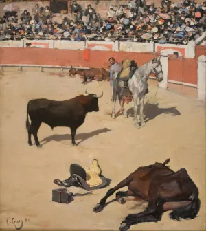 Bulls by Ramon Casas Oil Painting