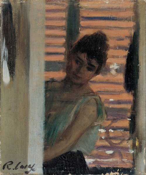 Dona Rera Persiana  by Ramon Casas - Hand-Painted Oil Painting Reproduction