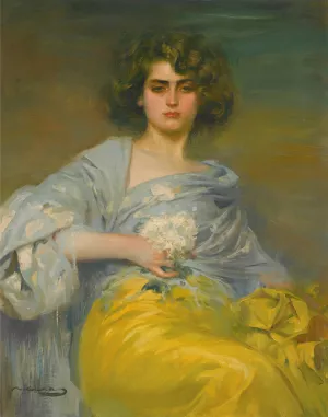 Julia by Ramon Casas Oil Painting