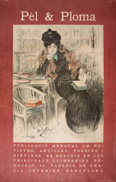 Pel And Ploma  by Ramon Casas - Hand-Painted Oil Painting Reproduction