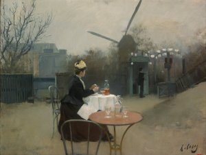 Plein Air by Ramon Casas Oil Painting