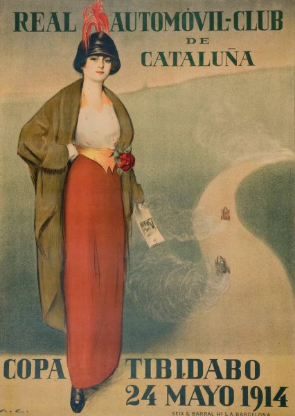 Main Product Photo of Real Automovil-Club de Cataluna. Copa Tibidabo  Painting by Ramon Casas